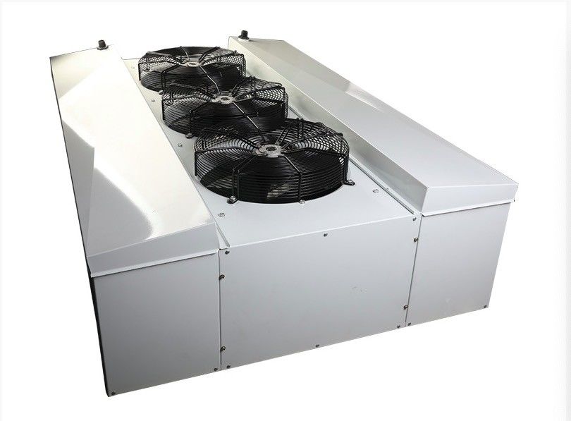 A commercial ethylene glycol dual outlet air cooler suitable for processing rooms with personnel operation, using ethylene glycol aqueous solution as the refrigerant