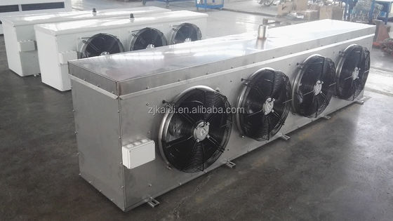 Gıda Soğutmalı Su Defrost için 9mm Fin Paslanmaz Soğuk Oda Hava Soğutucu Coolroom Ünitesi
